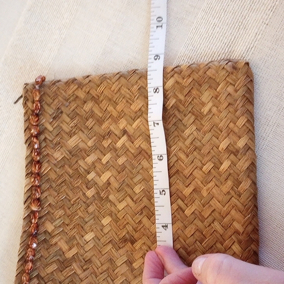 Pier 1 Imports 3-Nesting Zipper Top Wicker Storage Pouches NWT - Picture 9 of 12